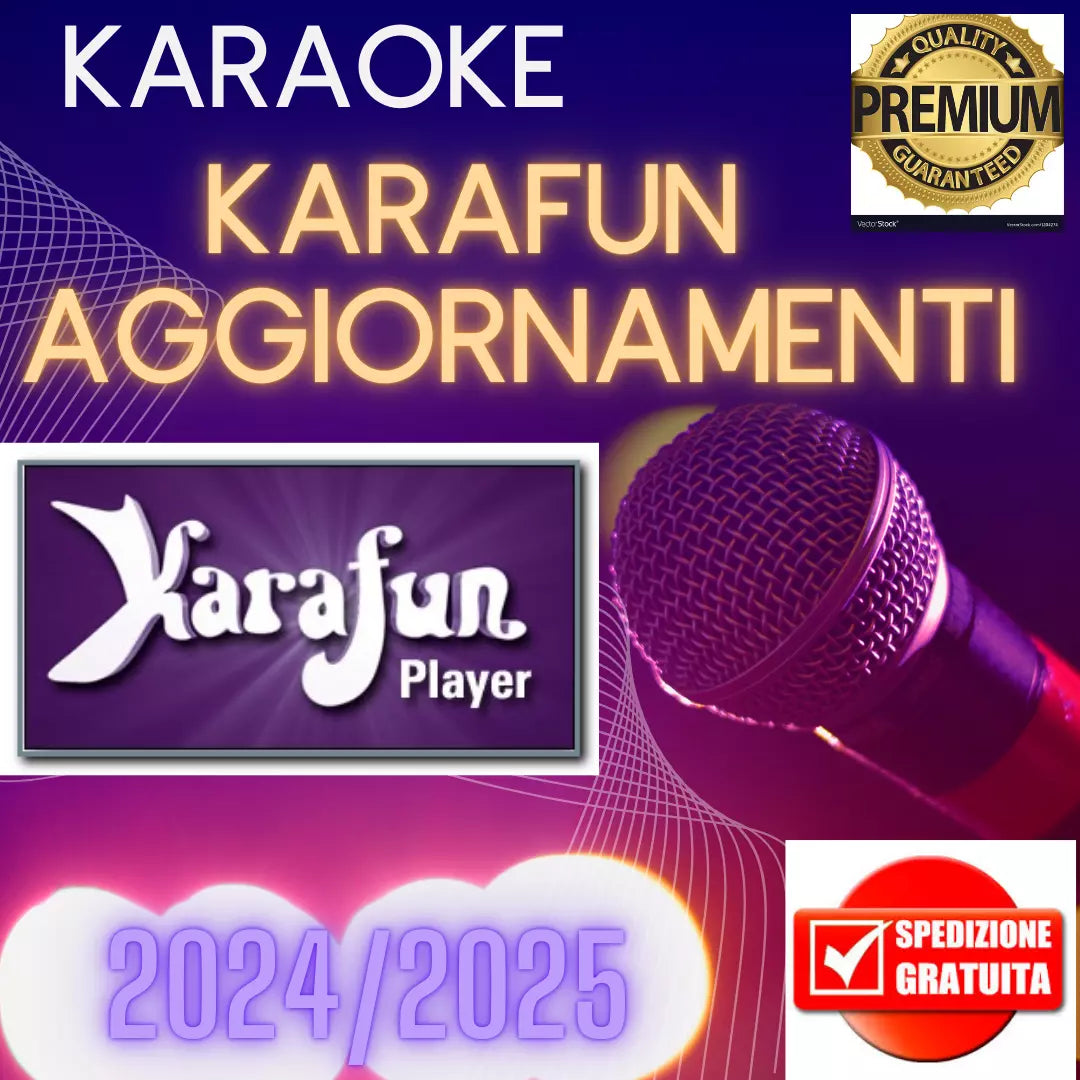 BASI KARAOKE PROFESSIONALI VERE KARAFUN CON CORI QUALITA' TOP AGGIORNAMENTI