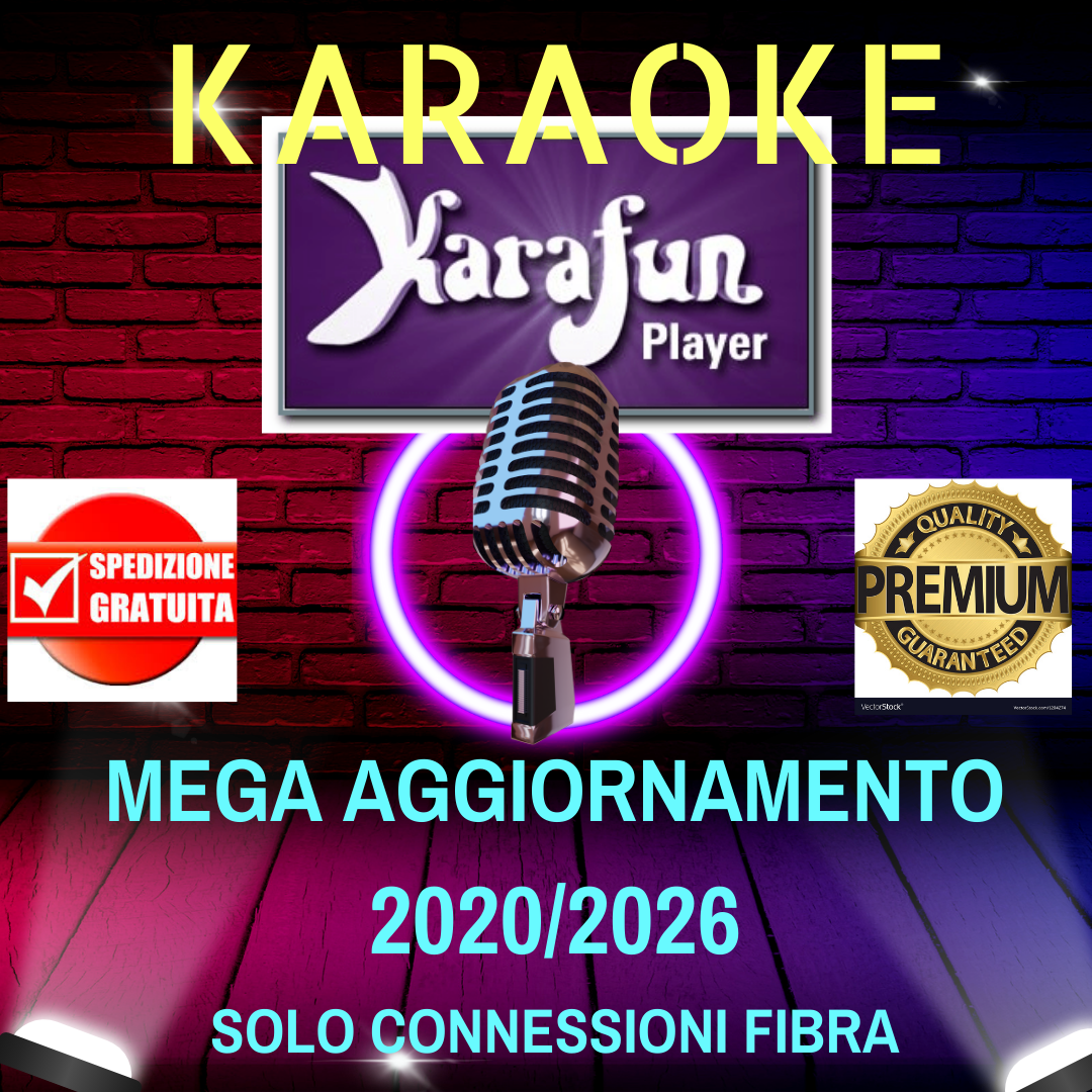 BASI KARAOKE PROFESSIONALI VERE KARAFUN CON CORI QUALITA' TOP AGGIORNAMENTI + SANREMO