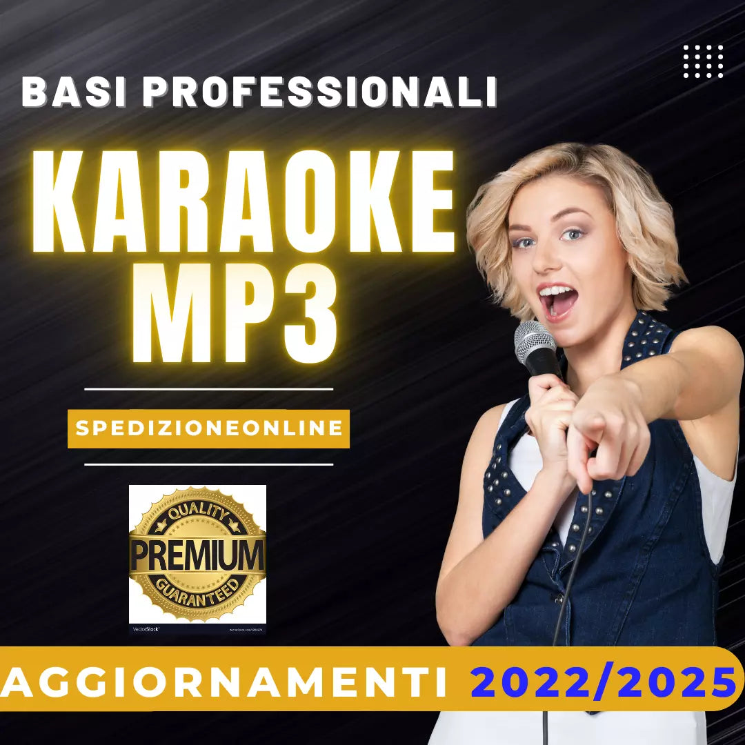 MEGA AGGIORNAMENTO 4000 BASI MUSICALI-KARAOKE MP3 PROFESSIONALI +CORI DAL 2022 AD OGGI