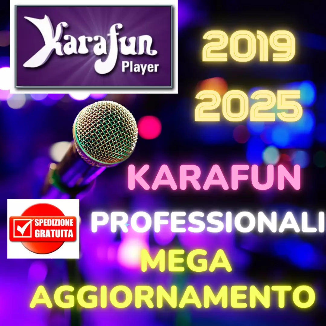 BASI KARAOKE PROFESSIONALI VERE KARAFUN CON CORI QUALITA' TOP AGGIORNAMENTI