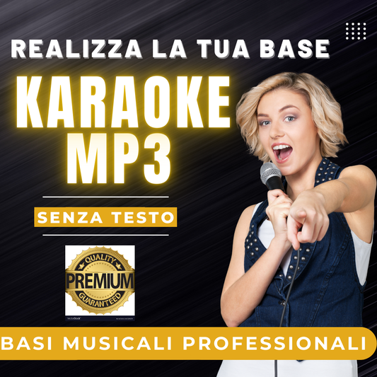 REALIZZA LA TUA BASE MUSICALE PROFESSIONALE CON TESTO E CORI