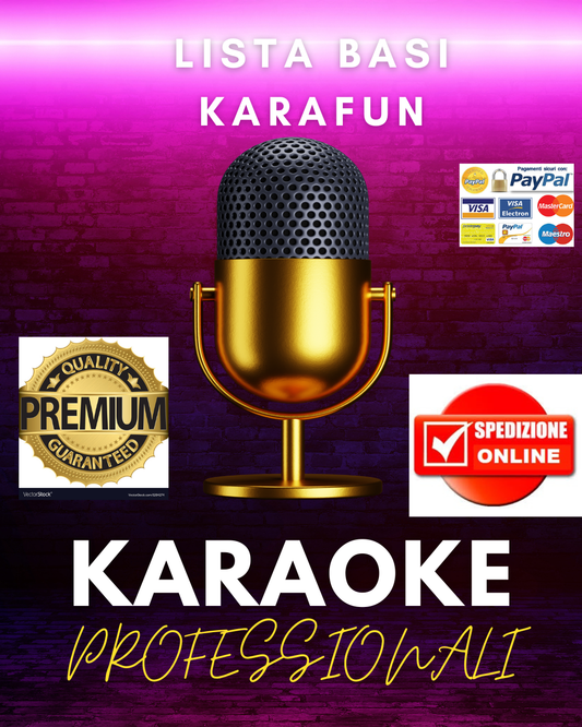 RICHIEDI LA LISTA BASI KARAOKE MP3 O KARAFUN 2020/2026