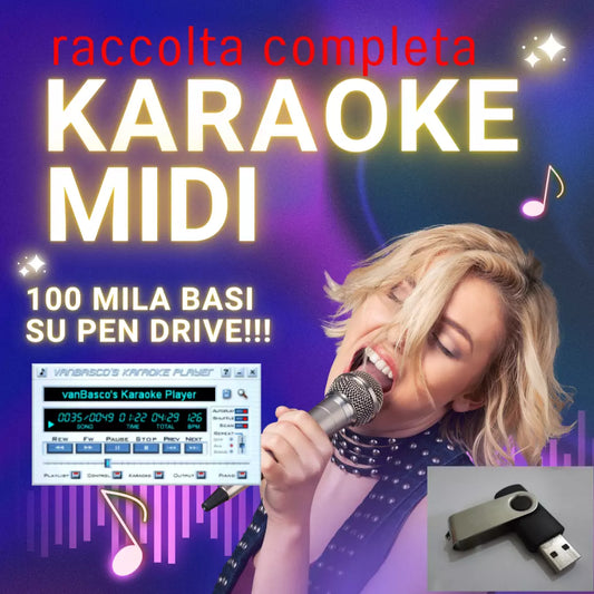 RACCOLTA COMPLETA BASI 100 MILA MIDI AGGIORNATA QUOTIDIANAMENTE CON DOWNLOAD O CHIAVETTA USB